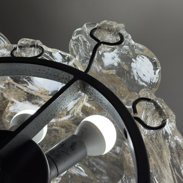 Vintage Murano Glass Chandelier from Mazzega, Italy 1970s For Sale - Image 13 of 18