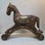 1900 - 1909 Turn-of-the-Century European Wooden Toy Horse on Wheels With Brass & Copper Inlay For Sale - Image 5 of 11