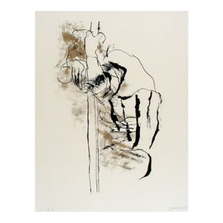 1971 Abraham Rattner Anguished Soul Lithograph For Sale