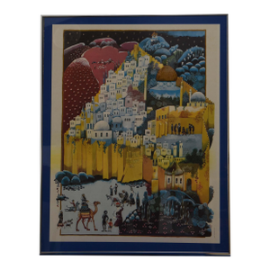 1980s Jerusalem of Gold, Framed