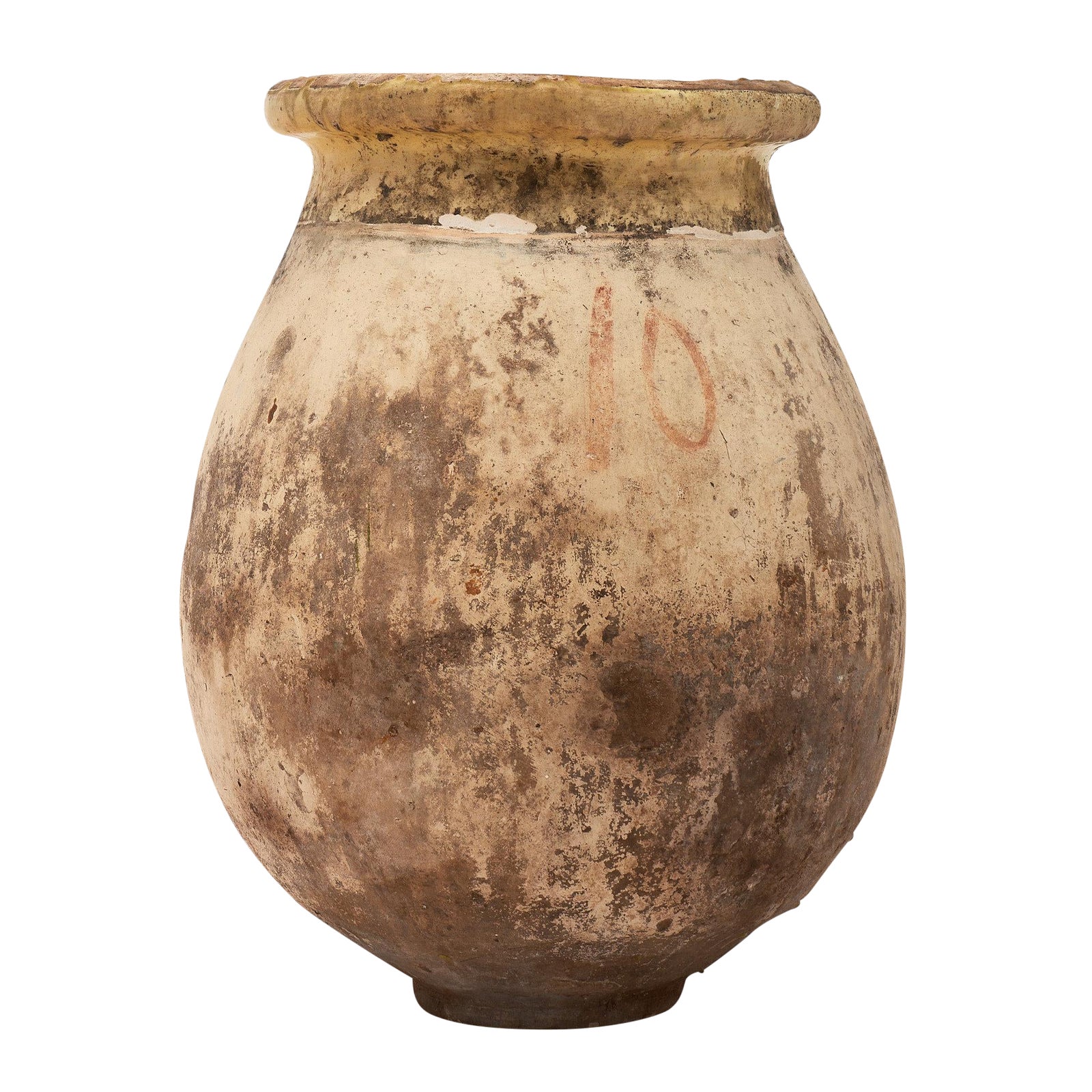 Antique Glazed Terra Cotta Urn Chairish