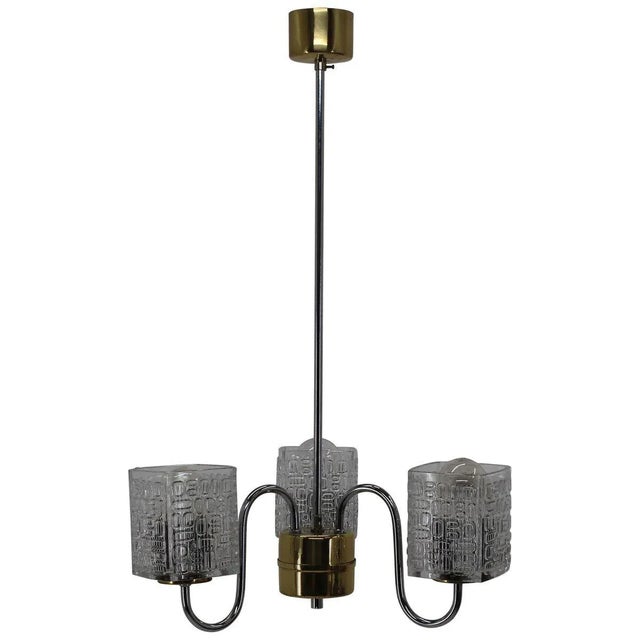 Chandelier from Lidokov, 1970s For Sale - Image 9 of 9
