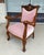 Victorian Early 20th Century Victorian Pink Upholstered Chairs With Upholstered Back For Sale - Image 3 of 12