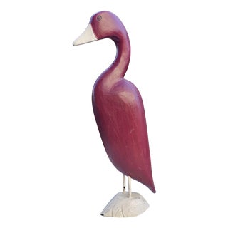 Vintage Wooden Duck, 1970s For Sale