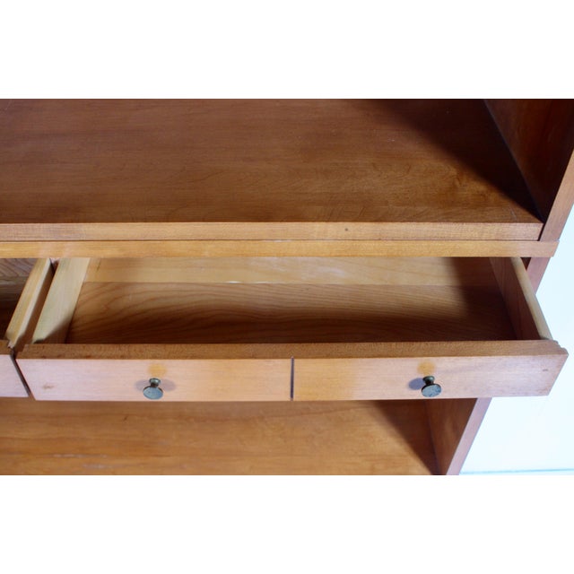 1950s Paul McCobb Planner Group Maple Modular 3 Piece, 4 Drawer Shelves - Bookcase For Sale - Image 6 of 17