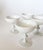 Art Deco Vintage Portieux Vallerysthal French White Opaline Coupes, Set of 7 For Sale - Image 3 of 12