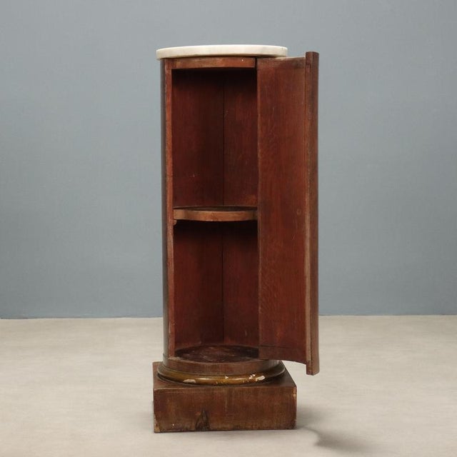 Empire Mahogany Nightstand, Italy, Early 19th Century For Sale - Image 3 of 9