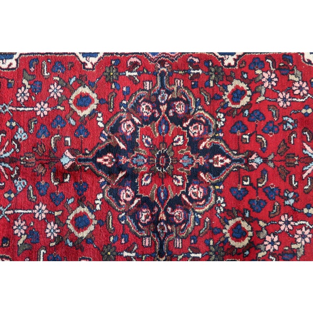 Textile 1960s, Handmade Vintage Persian Malayer Rug 5.4' X 10.6' For Sale - Image 7 of 15