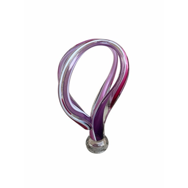 Barry Entner Vintage Barry Entner “Dreamscape” Signed Handblown Art Glass Sculpture For Sale - Image 4 of 9