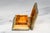 Heavy Antique Meriden Stamp Box Gold Gilt Desk Paperweight Accessory Home Office Decor For Sale In New York - Image 6 of 13