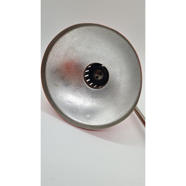 Table Lamp in Red Metal from Aka Leuchten, 1960s For Sale - Image 9 of 11