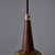 1950s Brass, Wood, and Opaline Glass Pendant Attributed to Stilnovo For Sale - Image 11 of 12