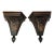 Chinoiserie Black Large Wall Brackets For Sale