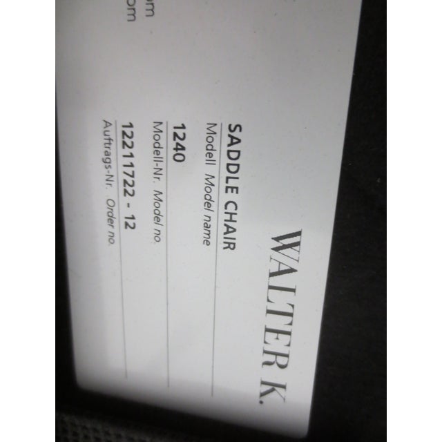 Animal Skin Walter Knoll Saddle Leather Chair (New) For Sale - Image 7 of 8