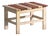 Antique Rustic Low Bench in Wood, Central Europe, 1940 For Sale