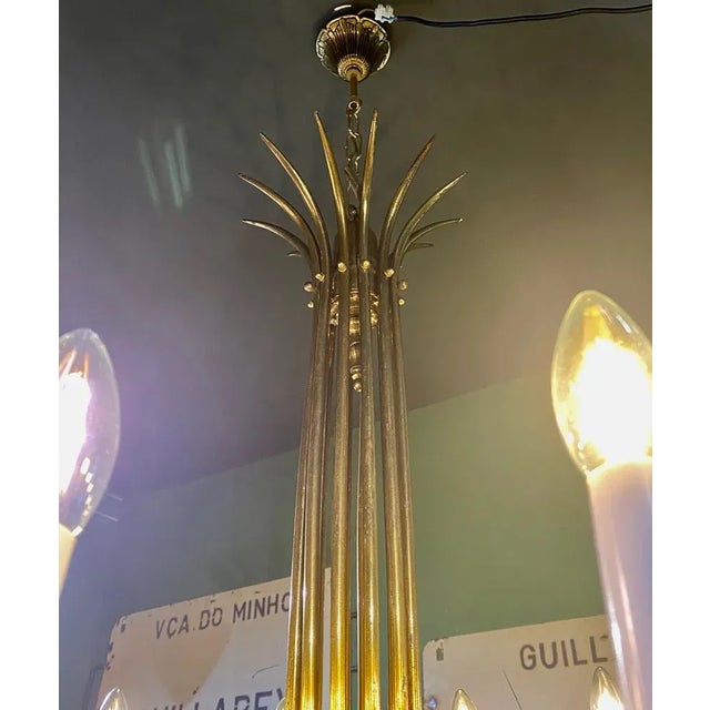 Vintage Twelve-Arm Chandelier, 1950s For Sale - Image 16 of 18