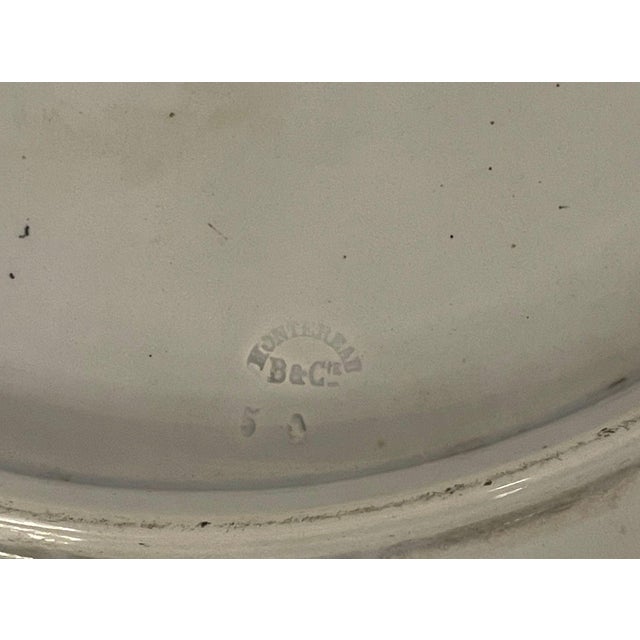 Gold Late 19th Century French B&c Montereau Portrait Charger, Signed H. Catelin. For Sale - Image 8 of 8