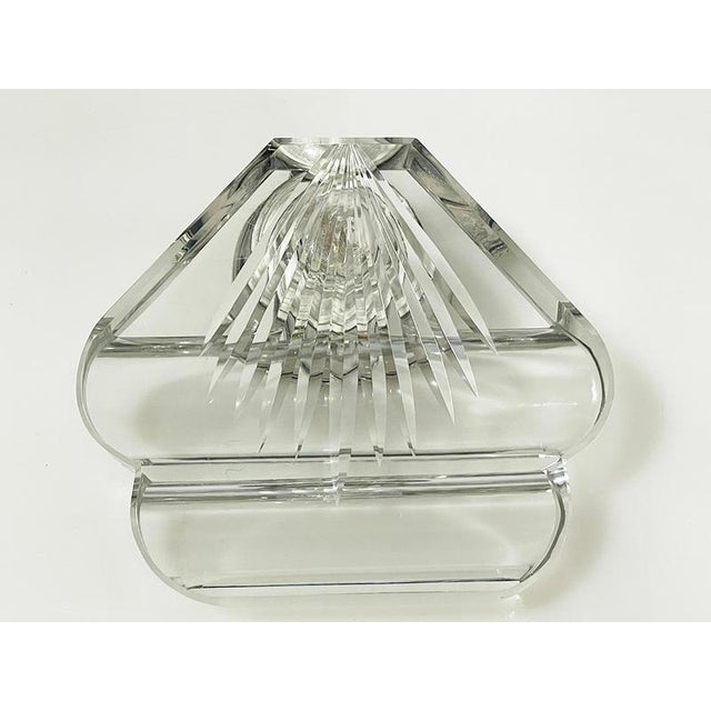 Dutch Clear Crystal and Silver Inkwell, 1850s For Sale - Image 4 of 11