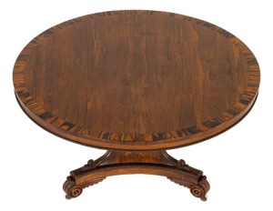 19th Century English Regency Rosewood Centre Table