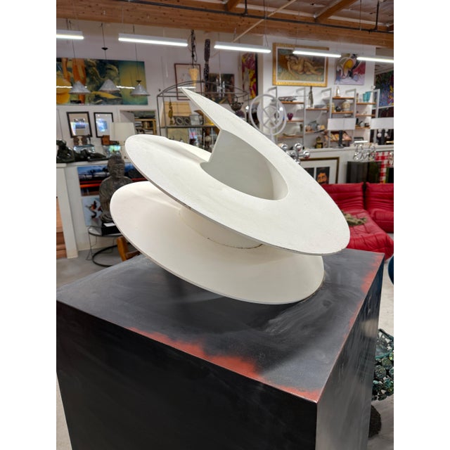 Early 20th Century Massive Steel/Iron Painted Abstract Kinetic Sculpture Attributed to Jerry Peart For Sale - Image 9 of 16