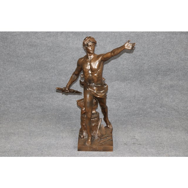 This commanding patinated bronze sculpture titled Le Devoir Civique (“Civic Duty”), after the celebrated French sculptor...