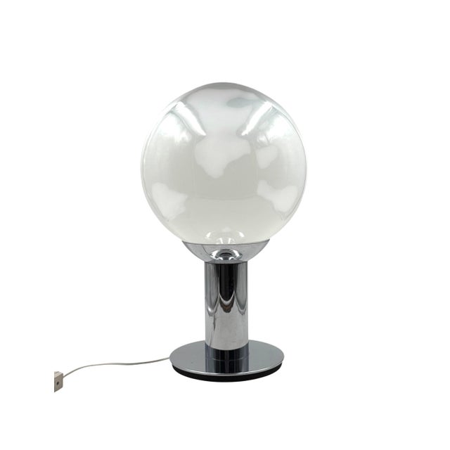 1970s Vintage French Space Age Chrome Table Lamp, 1970s For Sale - Image 5 of 6