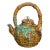 Antique Chinese Majolica Sancai Teapot For Sale