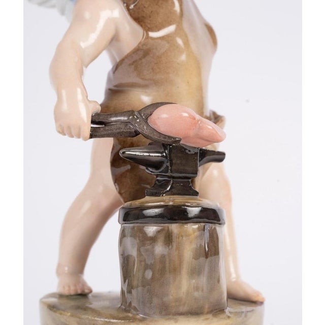 Antique Porcelain Sculpture from Meissen, 1800s For Sale - Image 3 of 10