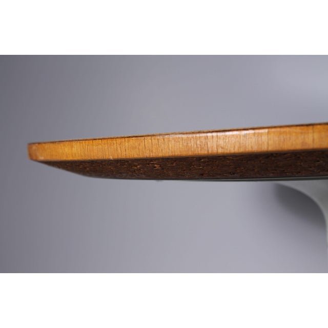 Pair of Early Foil Label Original George Nelson Herman Miller Swag Leg Tables For Sale - Image 9 of 9