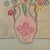 Mid-Century Modern 1940s Scandinavian Folk Art, Naive Drawing, Floral Still Life For Sale - Image 3 of 6