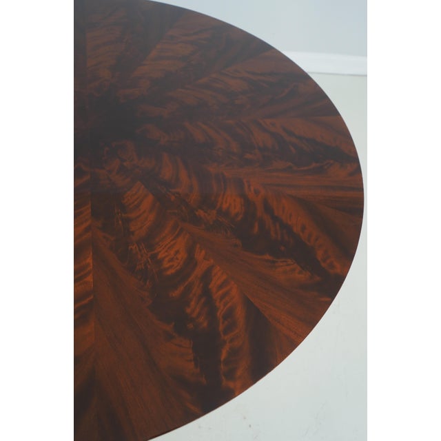 John Widdicomb Round Neoclassical Mahogany Dining Room Table For Sale - Image 12 of 13