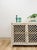 Vintage Cream Rattan Lattice Cabinet Coastal Tropical Hollywood Regency For Sale - Image 12 of 17