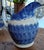 19thc Blue Spatter Ware Pitcher & Bowl Set For Sale - Image 4 of 6