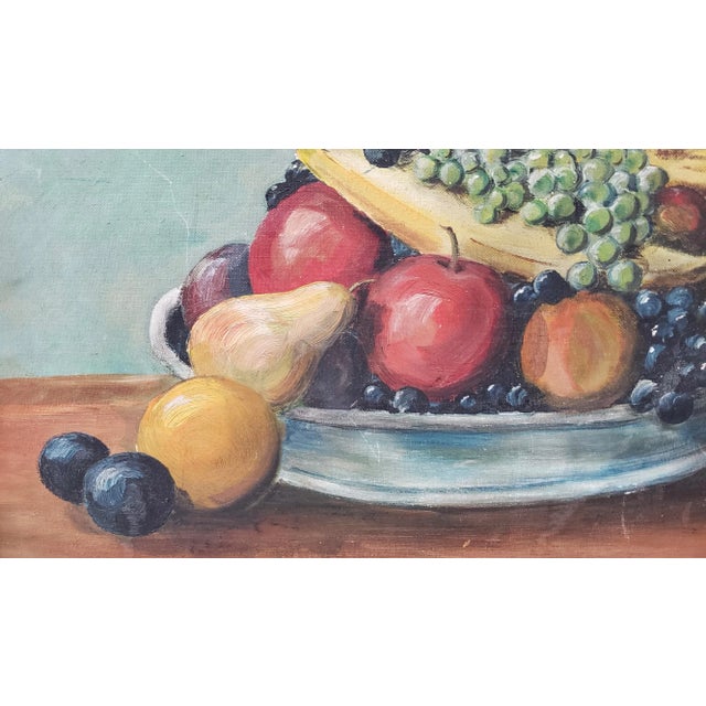 Arthur Dow "Fruit Still Life" Original Oil Painting C.1920s For Sale In San Francisco - Image 6 of 8