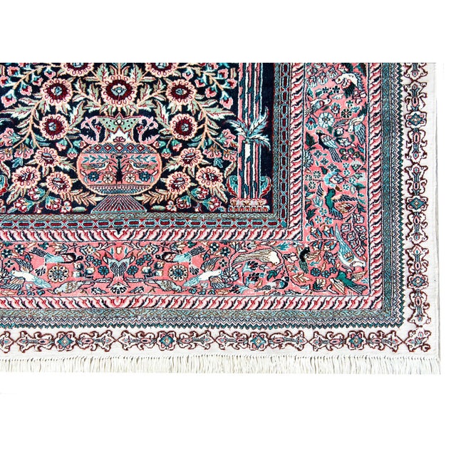 Vintage Silk Prayer Rug For Sale - Image 13 of 15