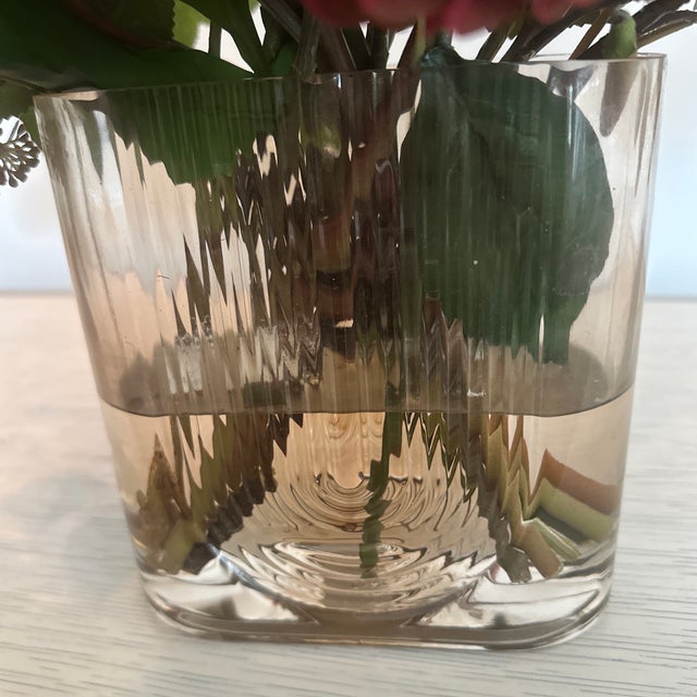 Glass Diane James Jewel Box Fall Dahlias in Art Deco Vase For Sale - Image 7 of 10