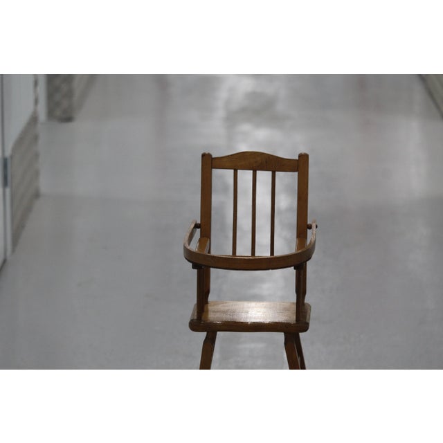 Wooden Doll High Chair, 1970s For Sale - Image 6 of 18