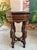 French Country Petite Antique French Octagon Side Table Renaissance Carved Oak C1900 For Sale - Image 3 of 12