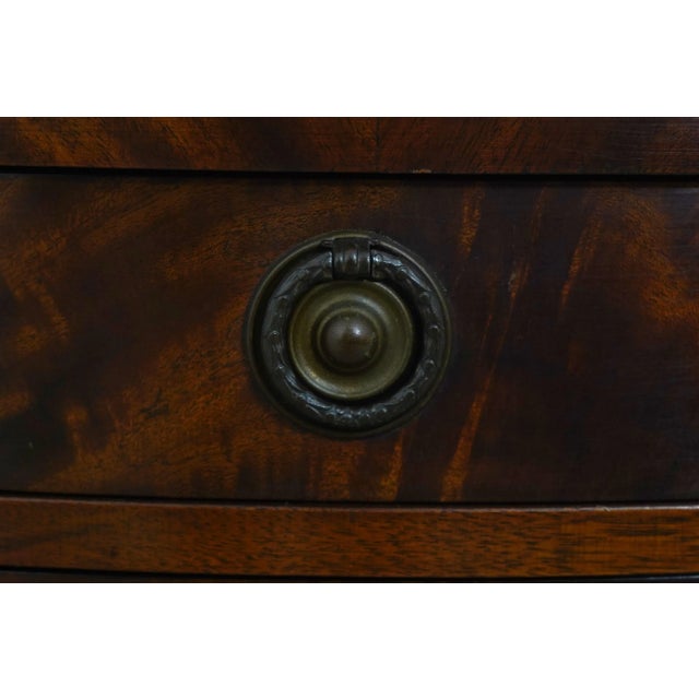 Pair of 4 Tier 4 Drawer Mahogany Corner Cabinets For Sale - Image 9 of 16