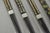 Vintage Japanese Oriental Chopsticks W/ 2 Custom Silk Gold Sleeves - 6 Pc Set For Sale - Image 9 of 10