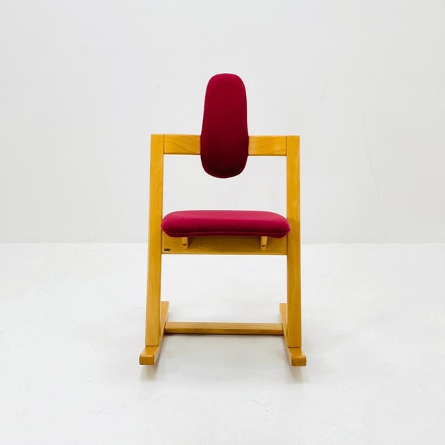 The Pendulum Rocking Chair was designed by Peter Opsvik in 1983, with a focus on product design as a means of solving...