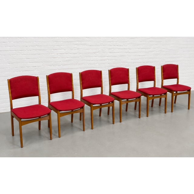 Mid Century Modern Teak Dining Chairs, Set of 6 | Erik Buch Attributed, Denmark, C. 1960s. For Sale - Image 9 of 14