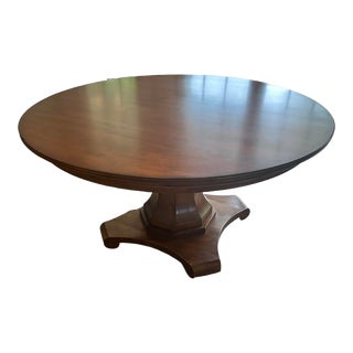 Kincaid Tuscano Solid Wood Round Pedestal Dining Table For Sale