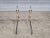 Late 20th Century Virginia Metalcrafters Williamsburg Brass Fireplace Andirons Cw 100-2 W Logholders For Sale - Image 9 of 12