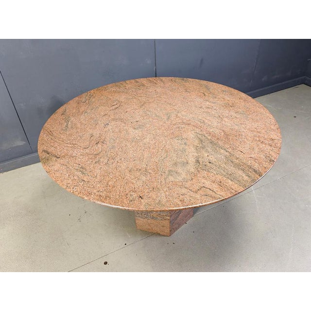 Vintage Round Granite Dining Table, 1970s For Sale - Image 13 of 17