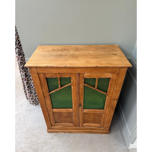 Art Deco Oak and Glass Display Buffet, 1930s For Sale - Image 9 of 11