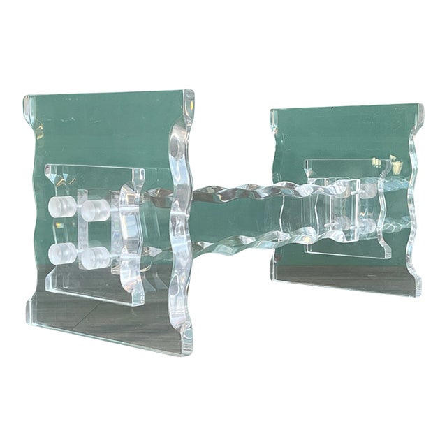 Vintage Lucite Table Base For Sale