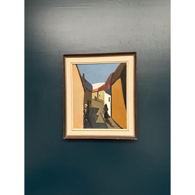 Swedish Artist, Alley, 1950s, Oil on Canvas, Framed For Sale - Image 10 of 16