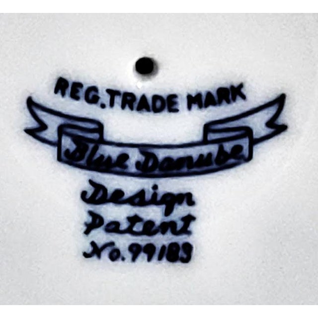 Mid-Century Modern Blue Danube Footed Gravy Boat Blue Onion Pattern For Sale - Image 3 of 3