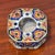 19th Century Octagonal Faience Inkwell With Polychrome Floral Motif For Sale - Image 4 of 5